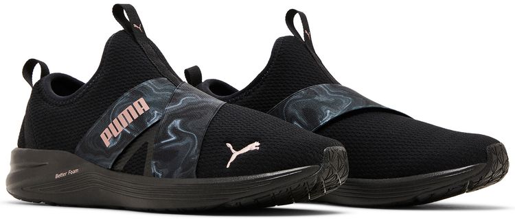 Puma Wmns Better Foam Prowl Slip On Black Rose Gold
