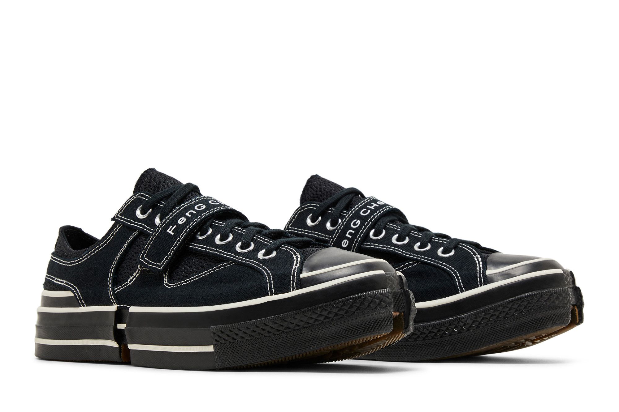 ベーシスト　71/2 OVO x 2 Buy Feng Chen Wang x Chuck 70 2-in-1 Low 'Black' - A08858C