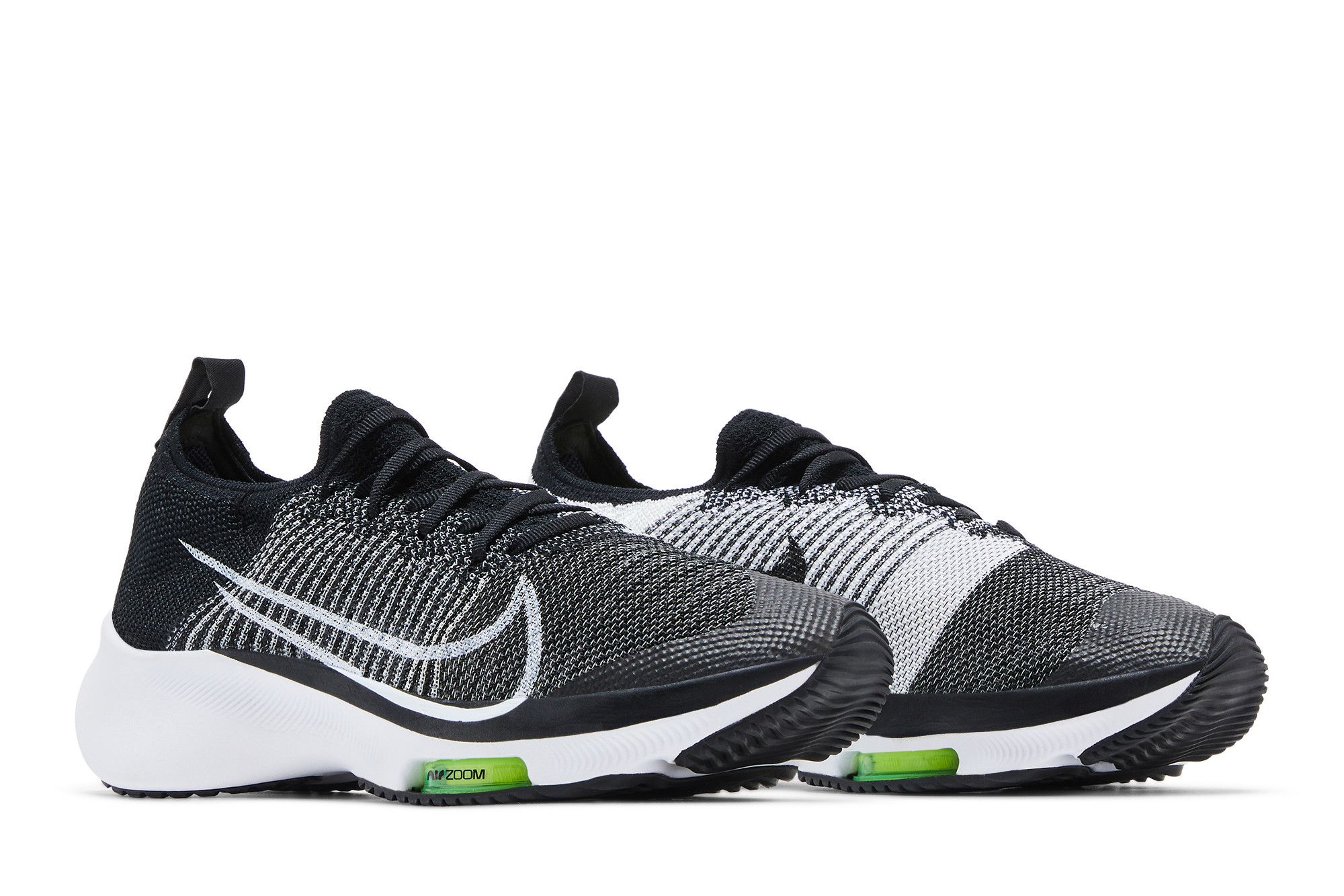 Buy Nike Air Zoom Tempo Flyknit GS 'Black White Volt' - CJ2102 001