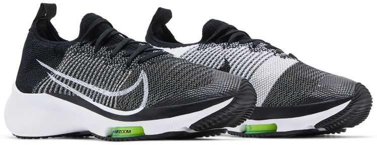 Nike Air Zoom Tempo Flyknit GS Black White Volt