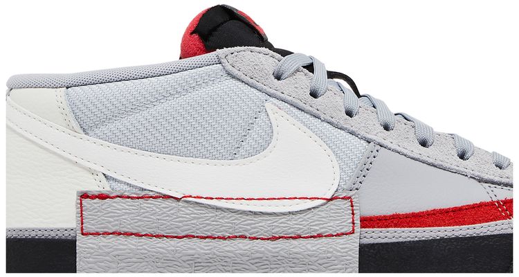 Nike Blazer Low Pro Club Wolf Grey University Red