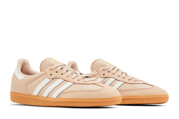 adidas Samba OG W Wonder Taupe / Footwear White - Size 7 Women