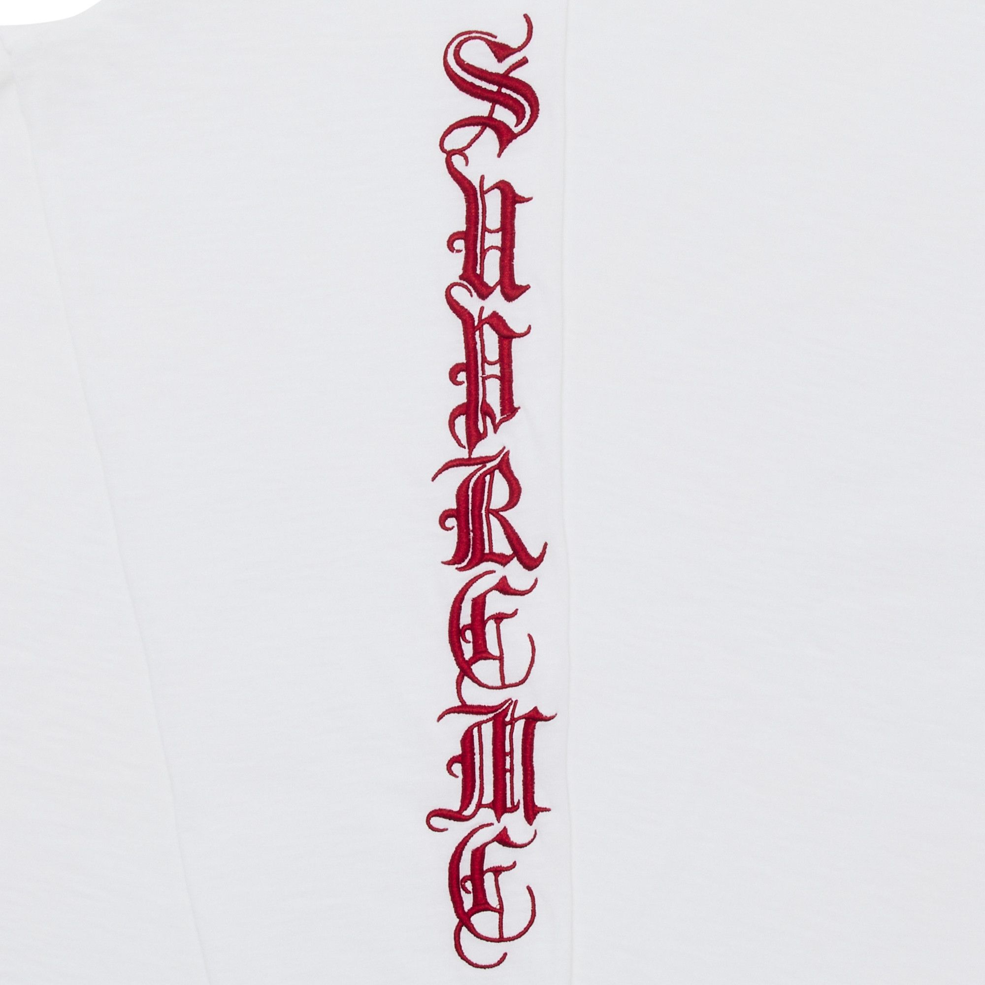 Buy Supreme Old English Long-Sleeve Top 'White' - FW24KN32