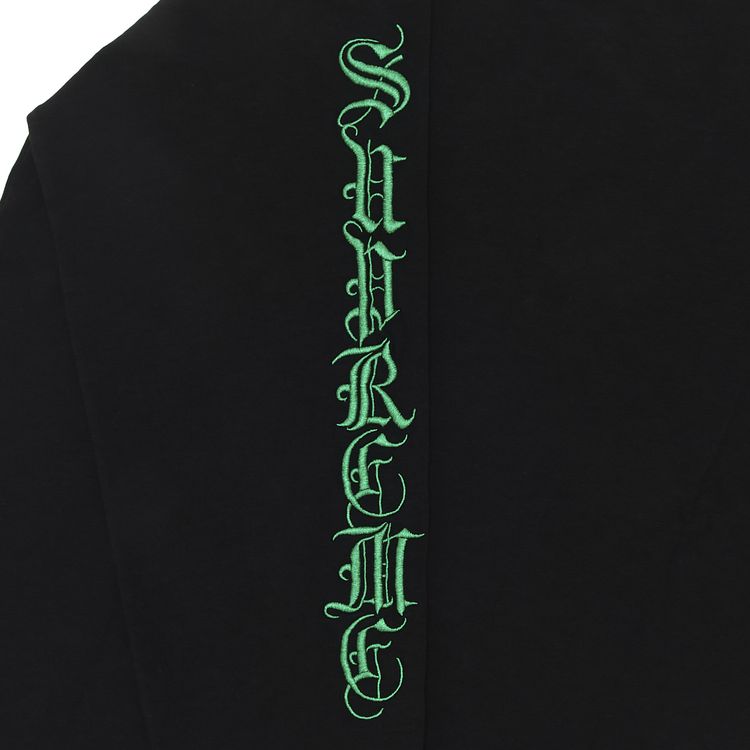 Supreme Old English Long Sleeve Top Black