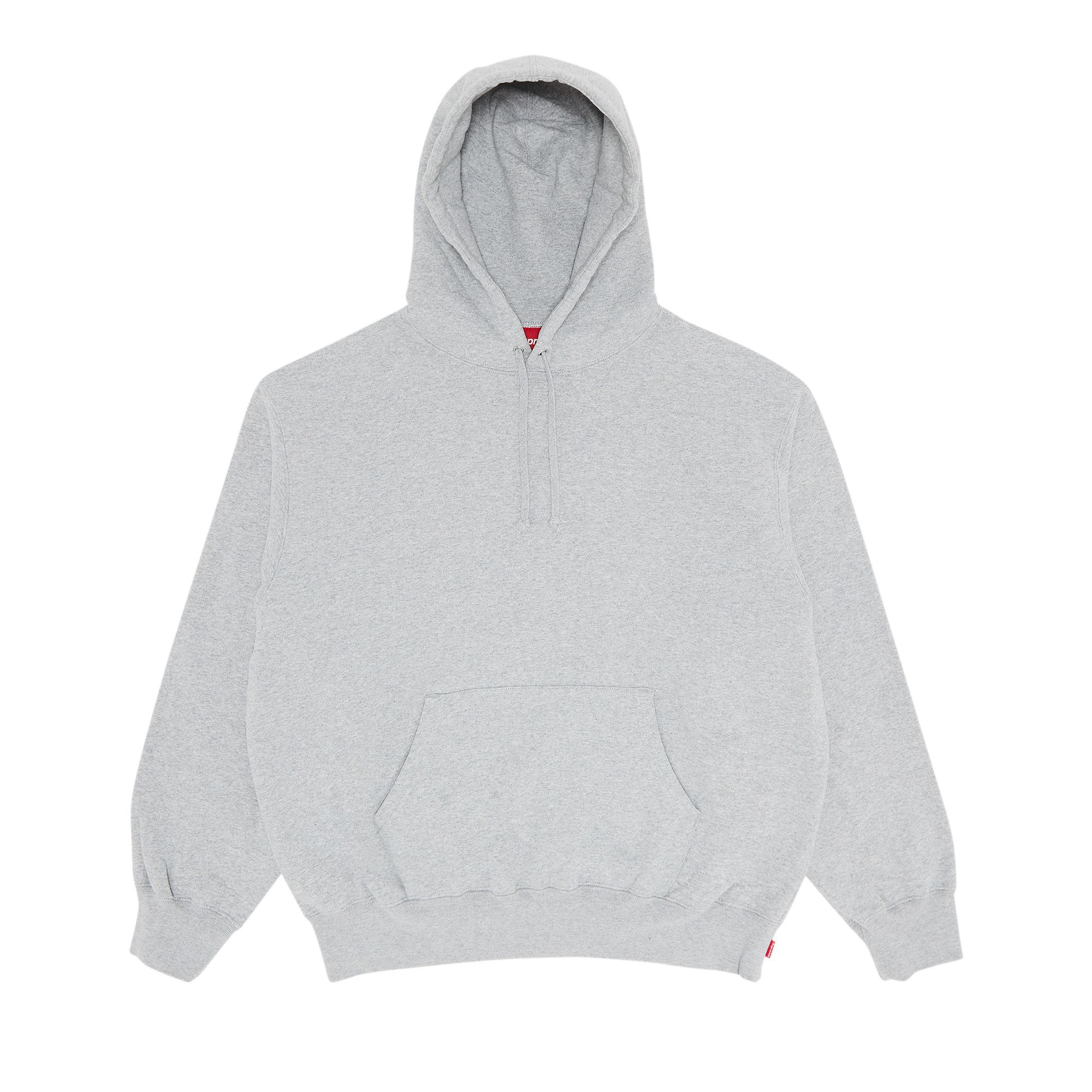Buy Supreme Satin Applique Hooded Sweatshirt Heather Grey FW24SW37 HEATHER GREY GOAT CA