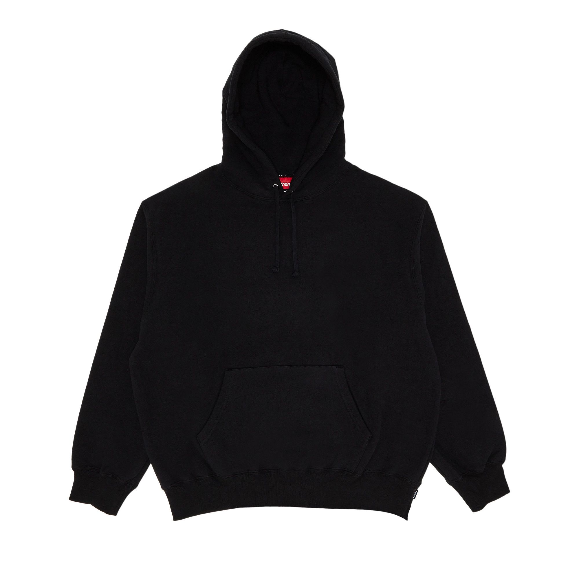 Buy Supreme Satin Appliqué Hooded Sweatshirt 'Black