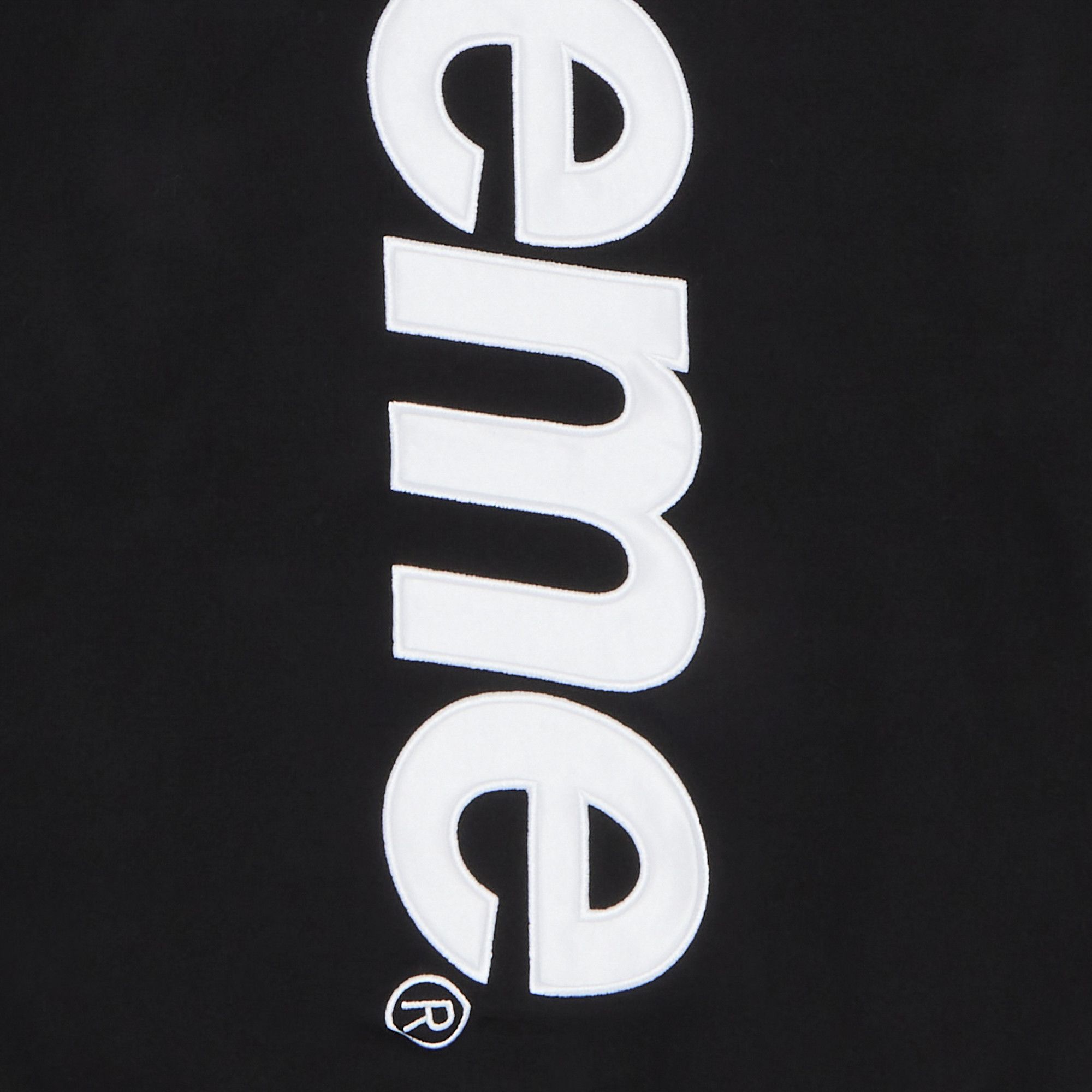 Buy Supreme Satin Appliqué Hooded Sweatshirt 'Black