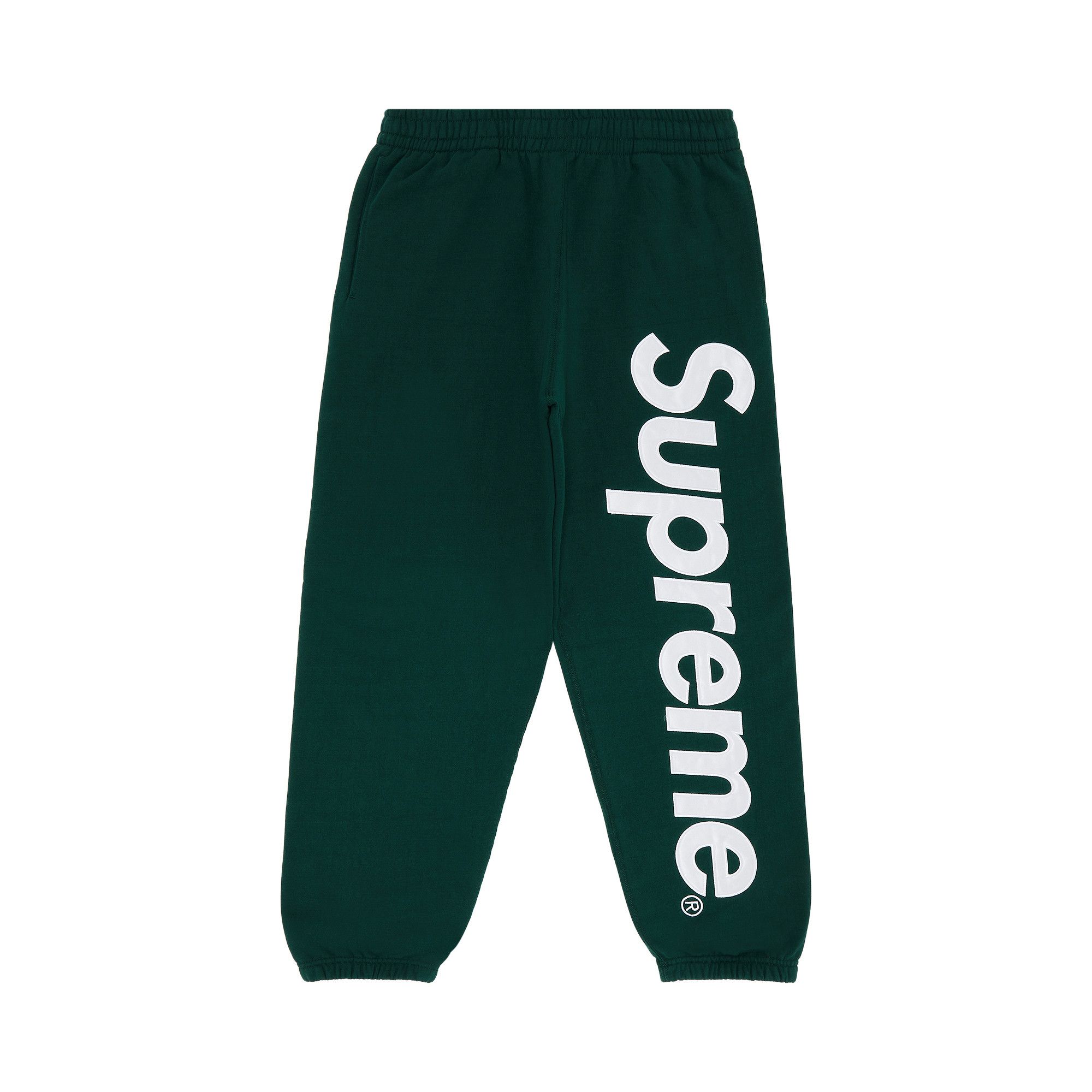 Size xl Supreme Satin Appliqué Sweatpant 'Dark Green'
