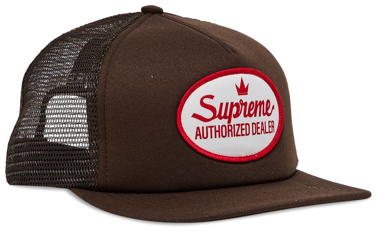 Supreme Authorized Mesh Back 5 Panel Brown