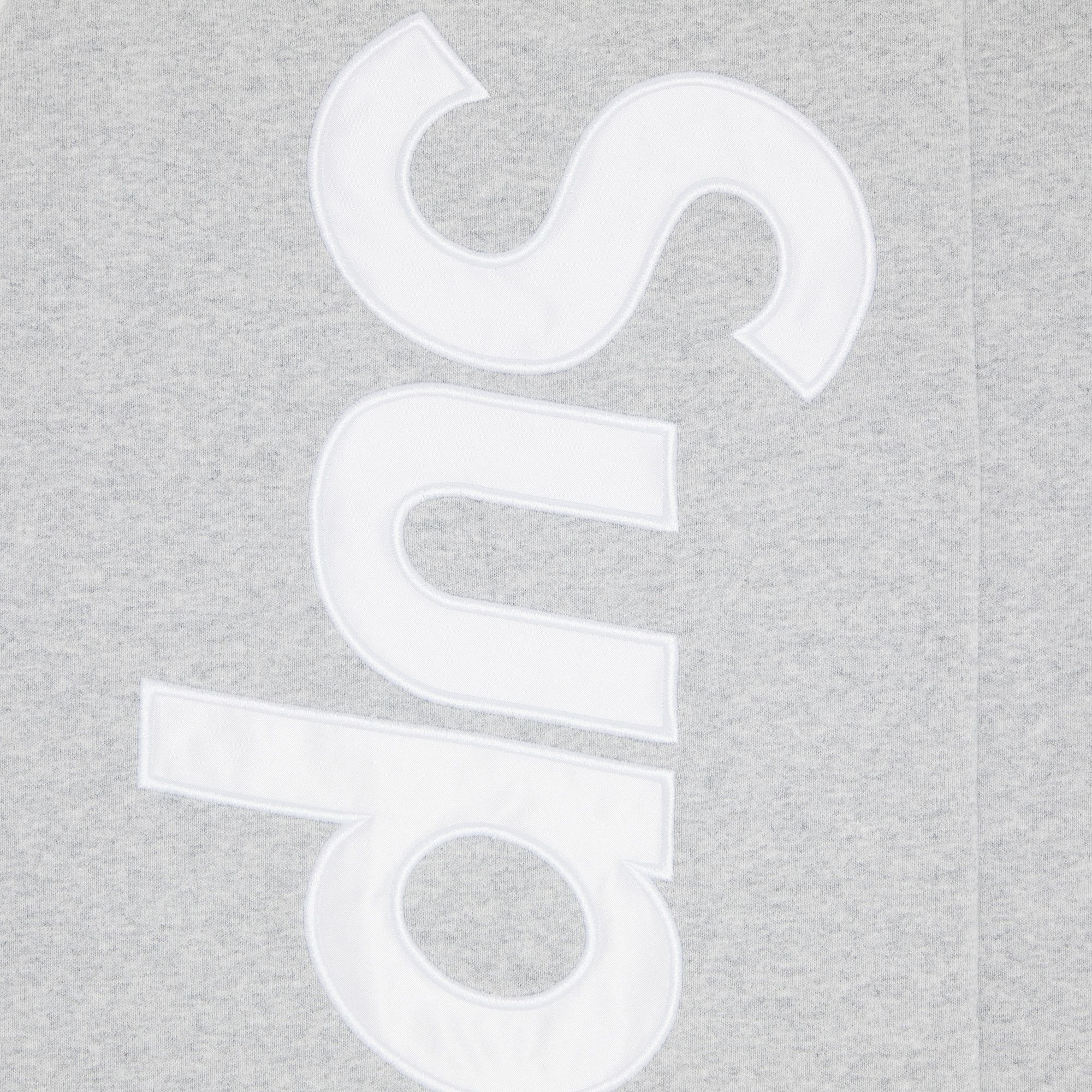 Buy Supreme Satin Appliqué Sweatpant 'Heather Grey Buy Supreme Satin Appliqué Sweatpant 'Heather Grey
