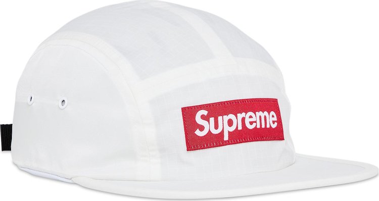 Supreme Waxed Ripstop Camp Cap White