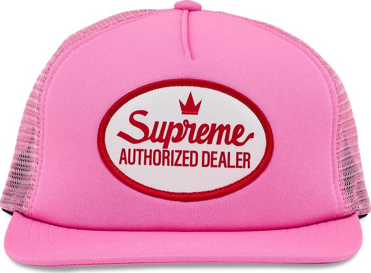 Supreme Authorized Mesh Back 5 Panel Pink