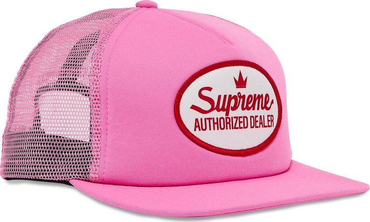 Supreme Authorized Mesh Back 5 Panel Pink