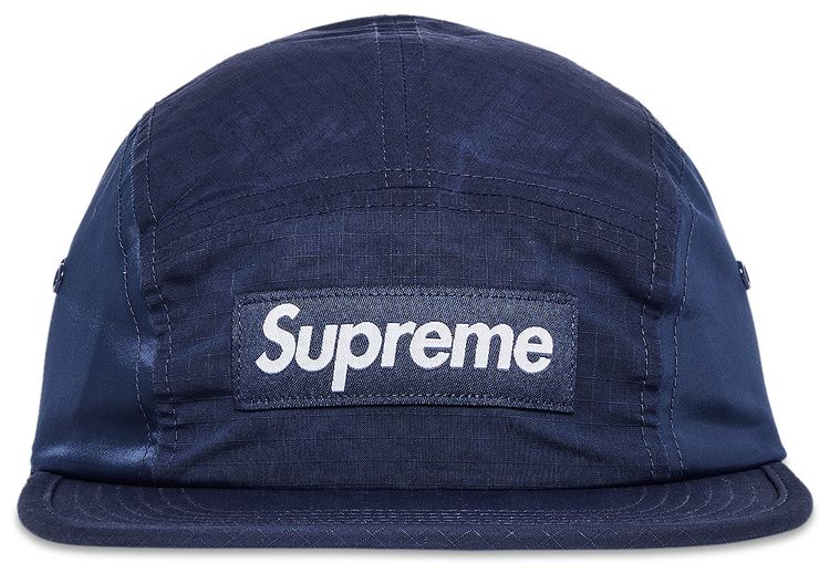 Supreme Waxed Ripstop Camp Cap Navy