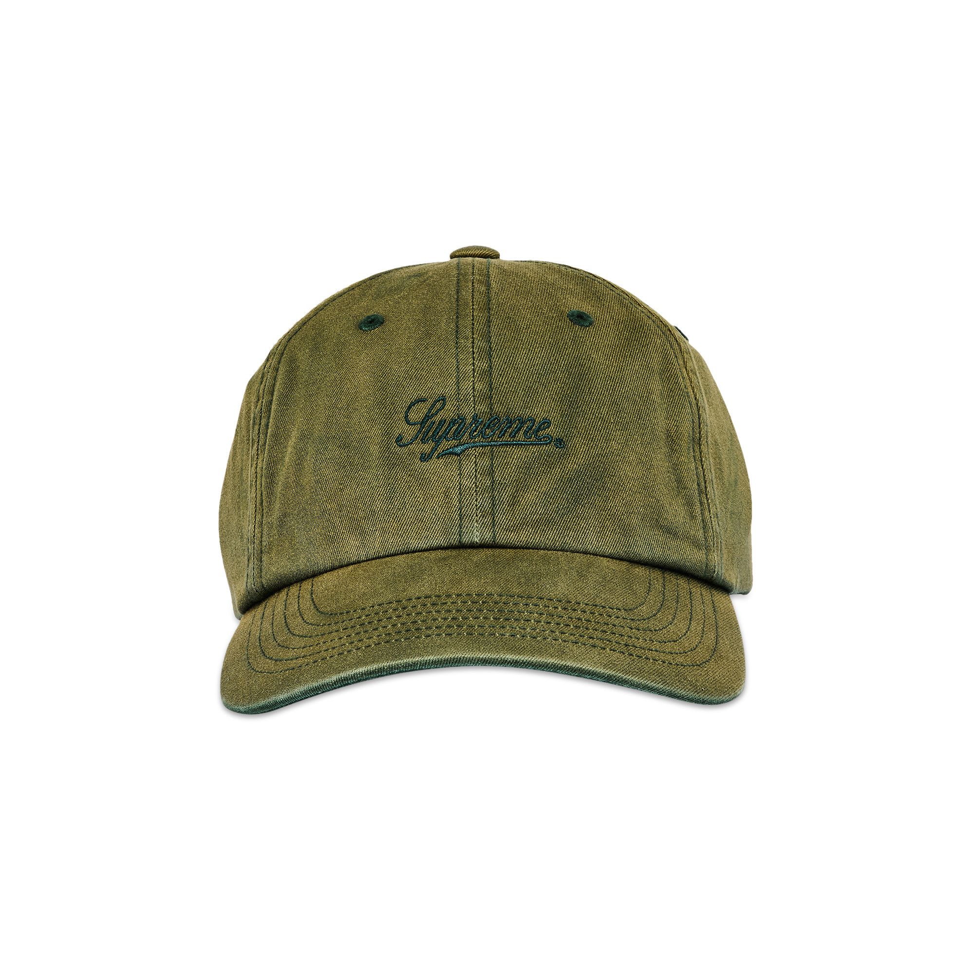 新しいエルメス Buy GREEN FW24H13 - 'Green' 6-Panel Chino Bleached Supreme 帽子