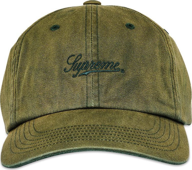 Supreme Bleached Chino 6 Panel Green