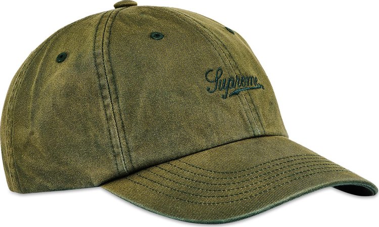 Supreme Bleached Chino 6 Panel Green