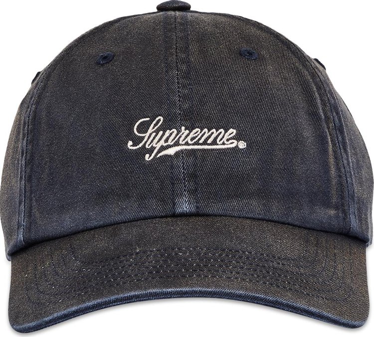 Supreme Bleached Chino 6 Panel Navy