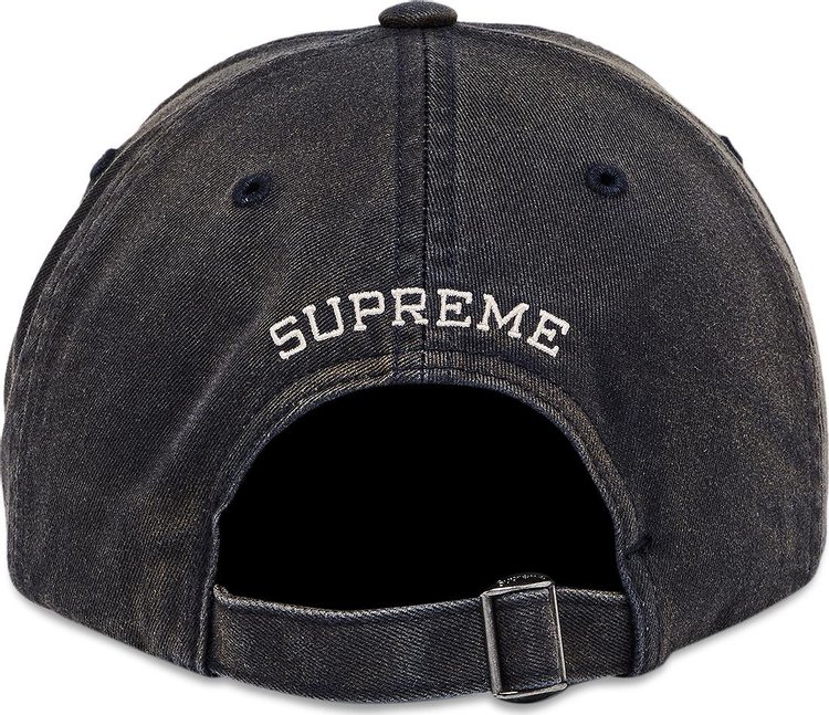 Supreme Bleached Chino 6 Panel Navy