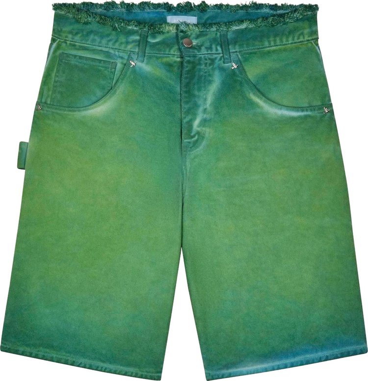 3PARADIS Denim Shorts Green