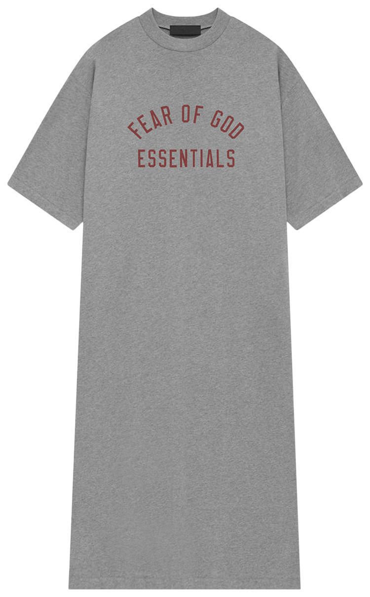 Fear of God Essentials Tri Blend 34 Sleeve Dress Dark Heather