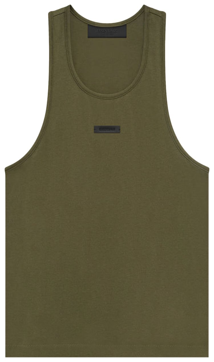 Fear of God Essentials Tri Blend Tank Top Military