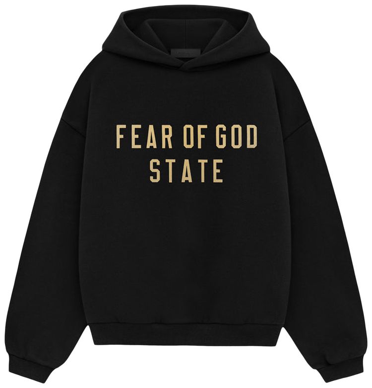 Fear of God Essentials Kids Fleece Hoodie Black