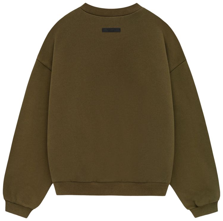 Fear of God Essentials Kids Fleece Crewneck Olive