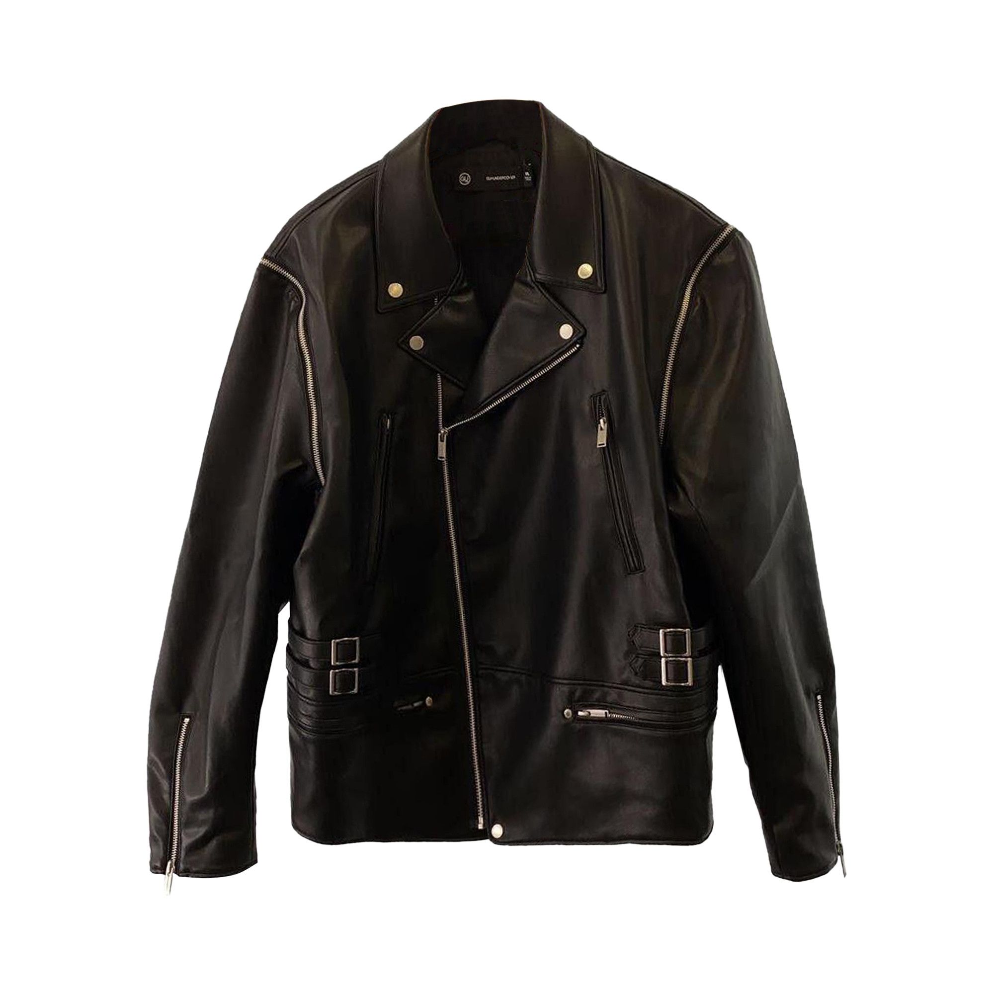 Buy GU x Undercover Leather Rider Jacket 'Black' - 311 351028 BLAC