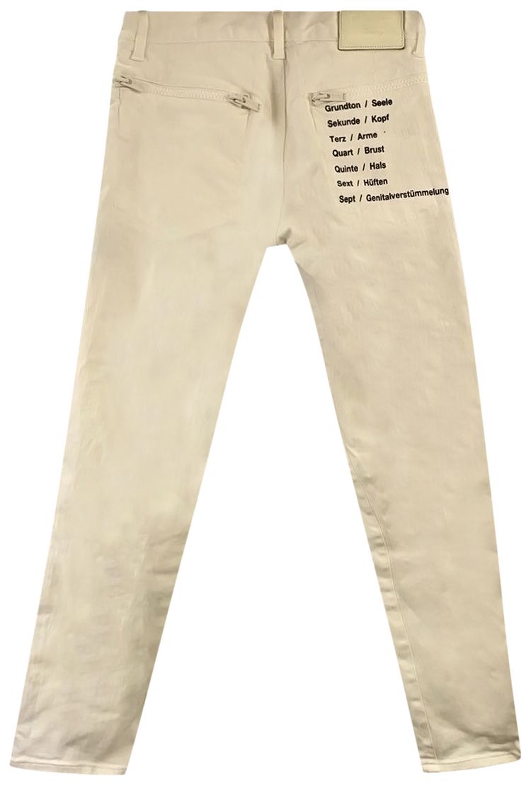 Undercover Distressed Denim Jeans White