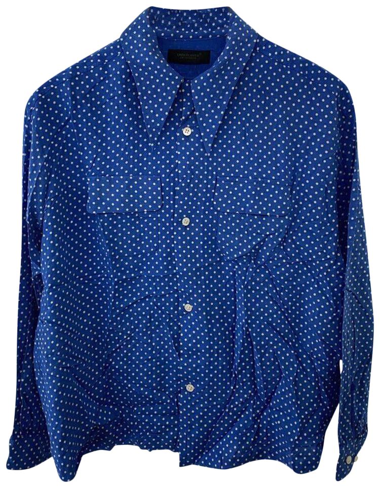 Undercover Polka Dot Shirt Blue
