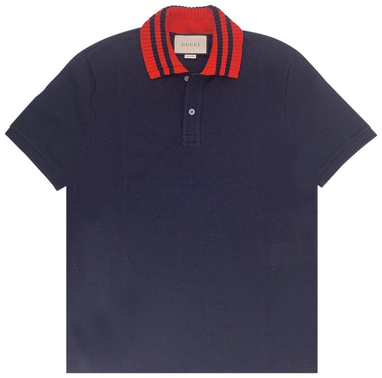Gucci Piquet Polo Midnight Blue