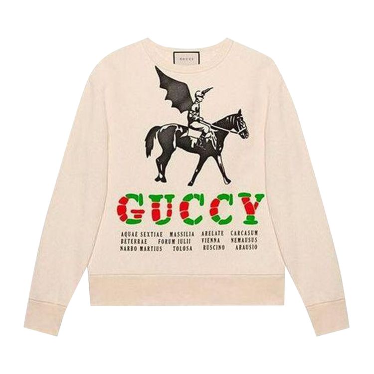 Gucci Crewneck Sweatshirt NaturalMulticolor