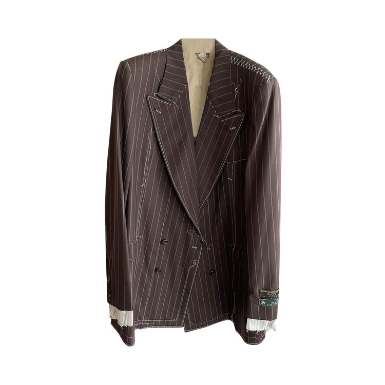 Buy Gucci Distressed Ripped Stitch Blazer 'Brown' - 586724 Z574L 2046 ...