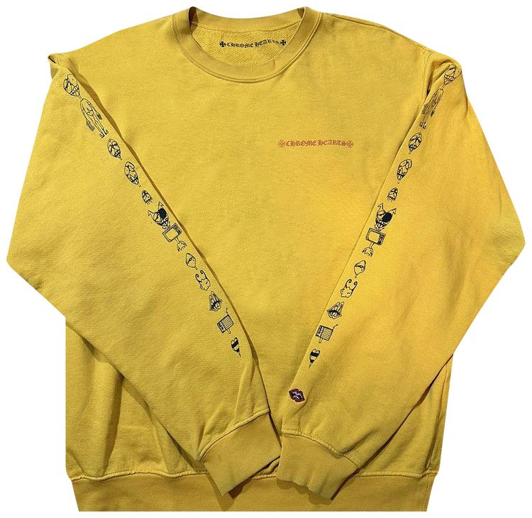 Chrome Hearts x Matty Boy Call Me Sweatshirt Yellow
