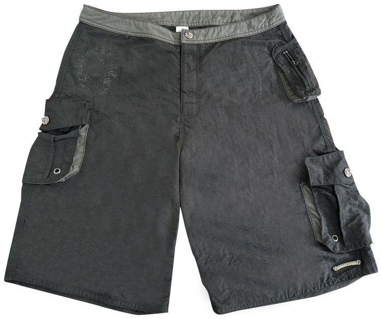Chrome Hearts Cargo Swim Shorts Black