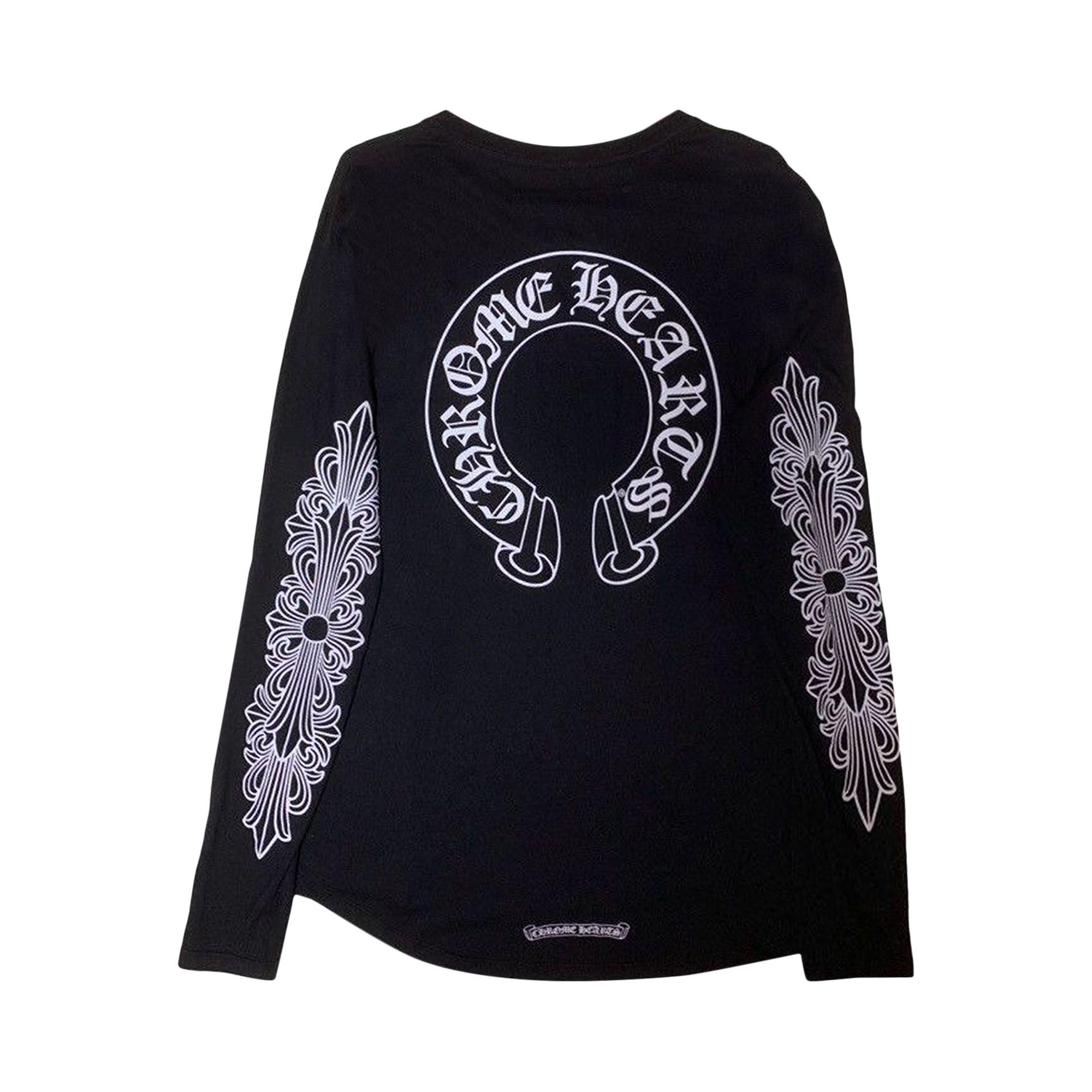 Buy Chrome Hearts Floral T-Bar Long-Sleeve 'Black' - 017 011955 | GOAT