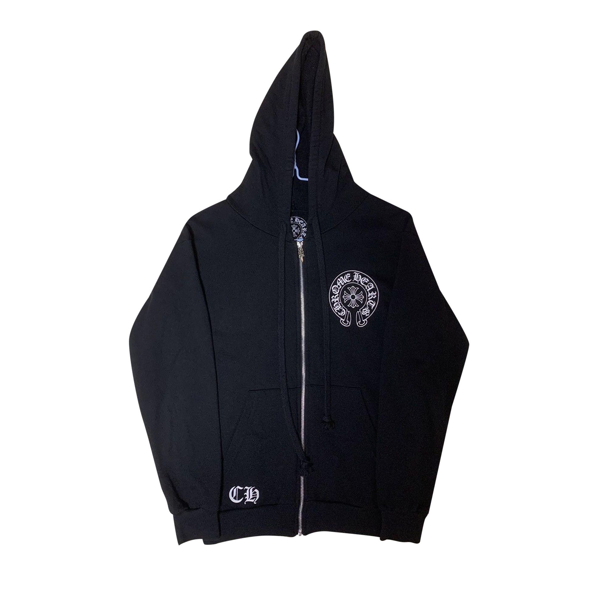 Size l Chrome Hearts Zip Up Hoodie 'Black'