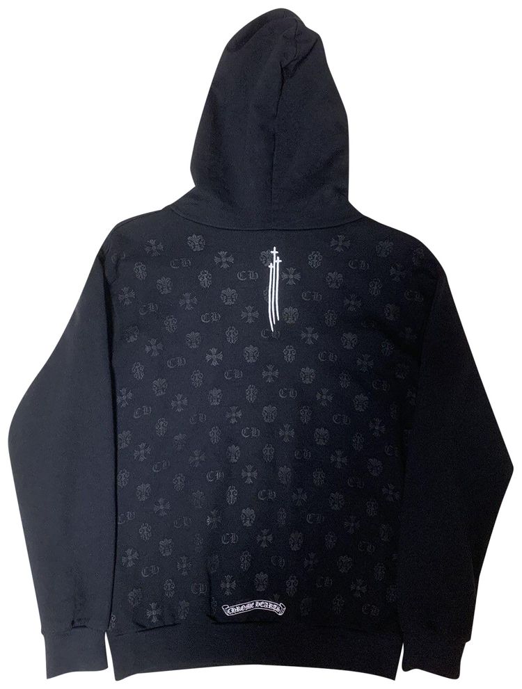 Chrome Hearts RS3 Cross Zip Up Hoodie Black