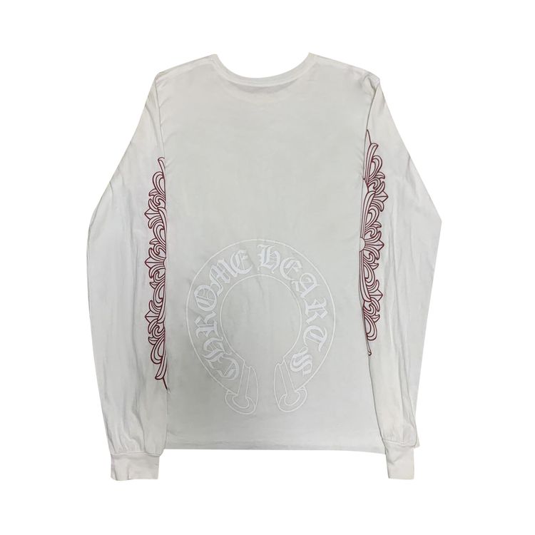 Chrome Hearts Floral Long Sleeve White