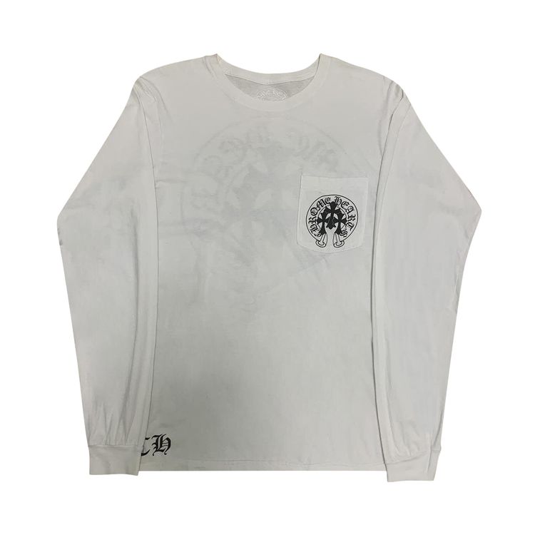 Chrome Hearts Triple Cross Horseshoe Long Sleeve White
