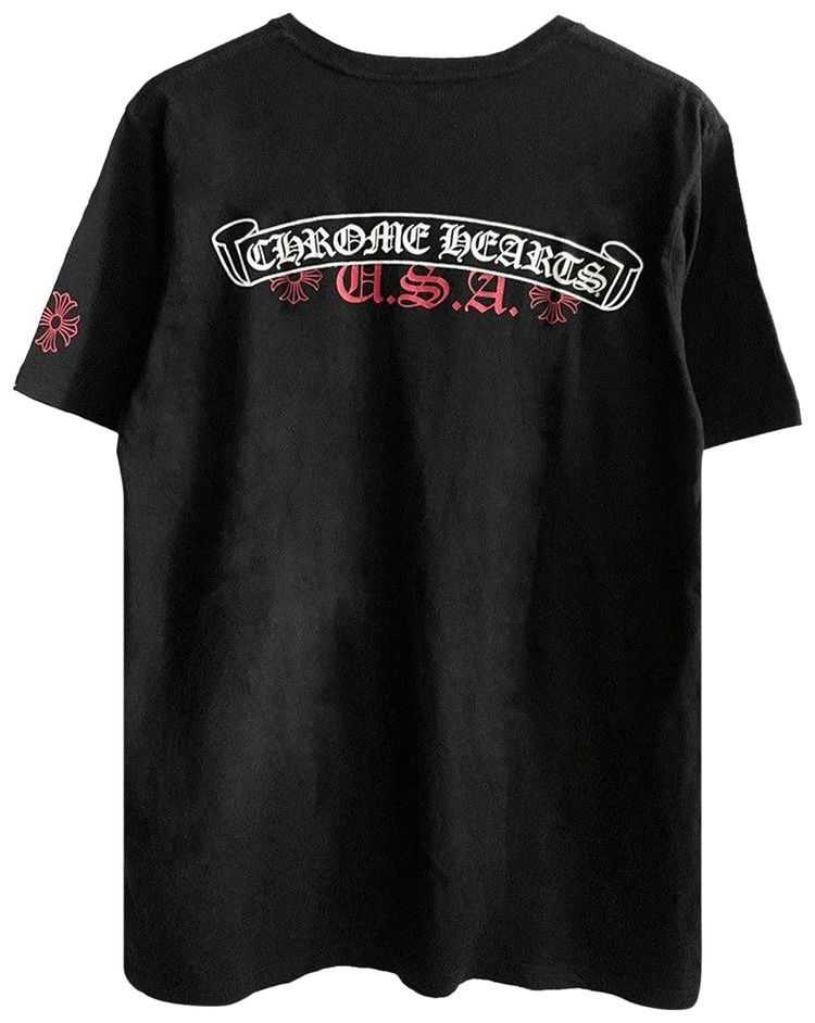 Chrome Hearts Script USA Tee Black