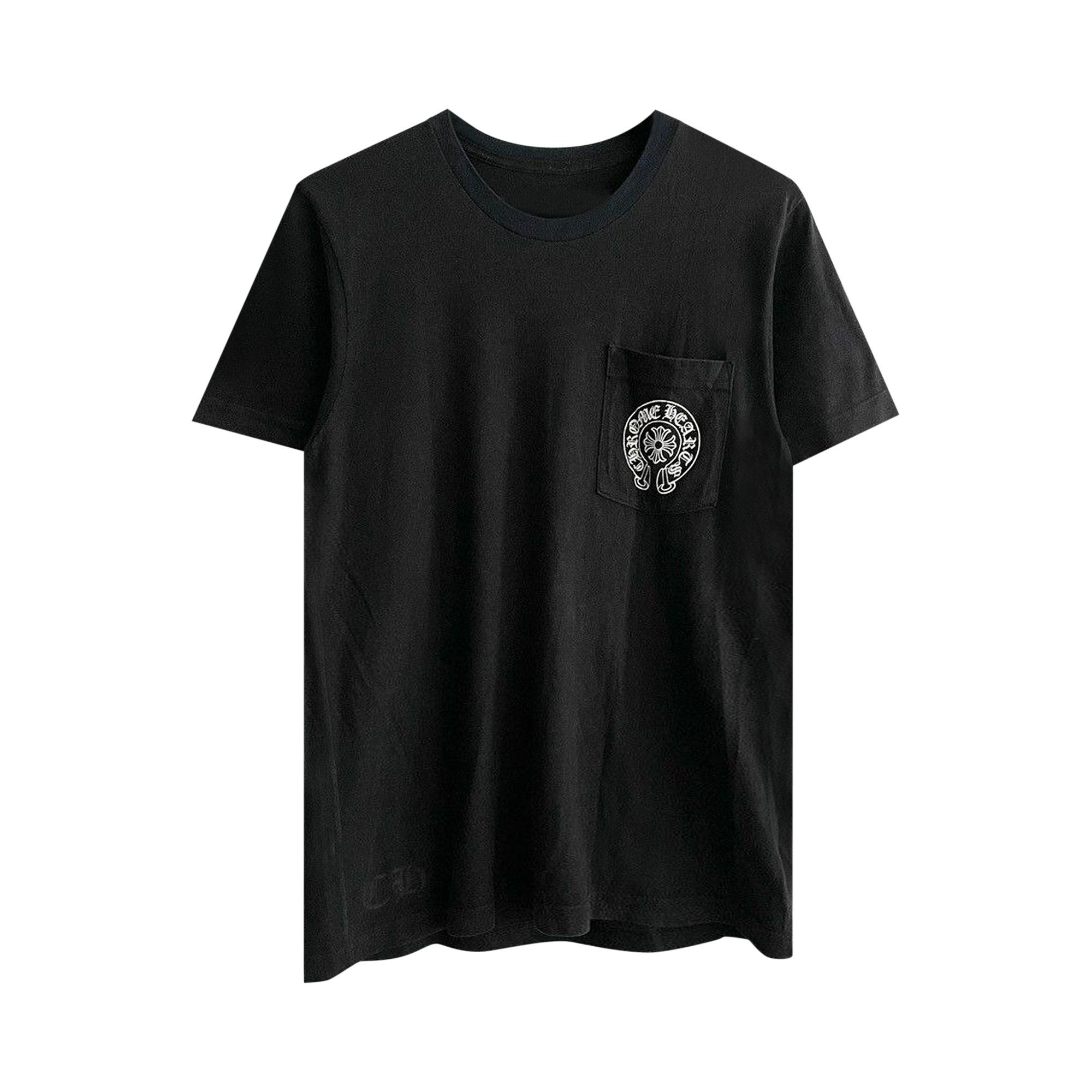 Buy Chrome Hearts Honolulu Horseshoe Pocket Tee 'Black' - 020