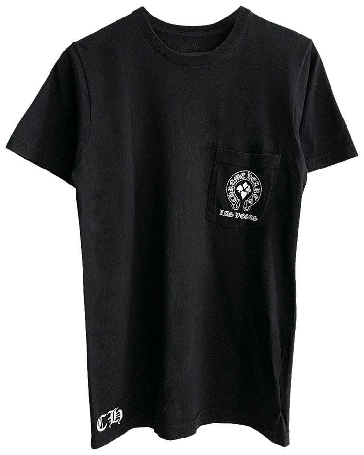 Chrome Hearts Welcome to Las Vegas Pocket Tee Black