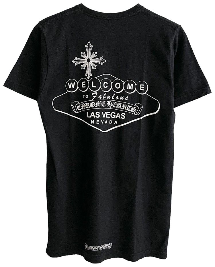 Chrome Hearts Welcome to Las Vegas Pocket Tee Black