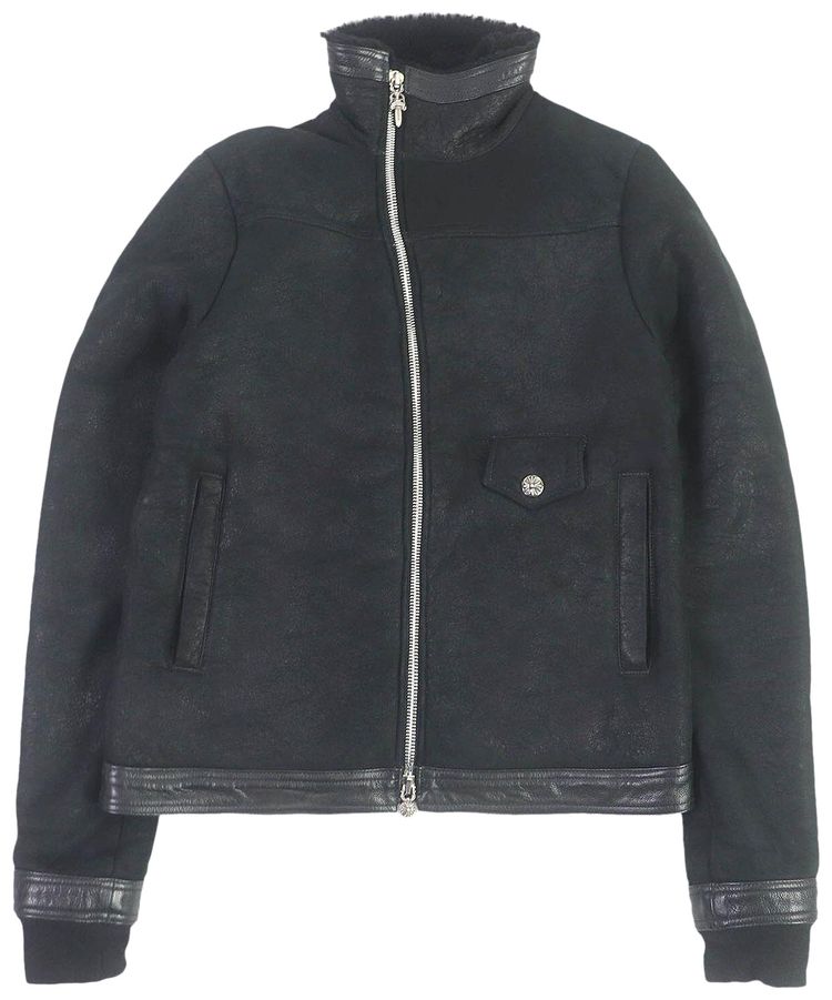 Chrome Hearts WARTHOG Leather Jacket Black