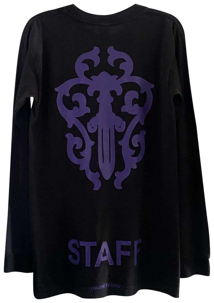 Chrome Hearts Staff Dagger Long Sleeve BlackPurple
