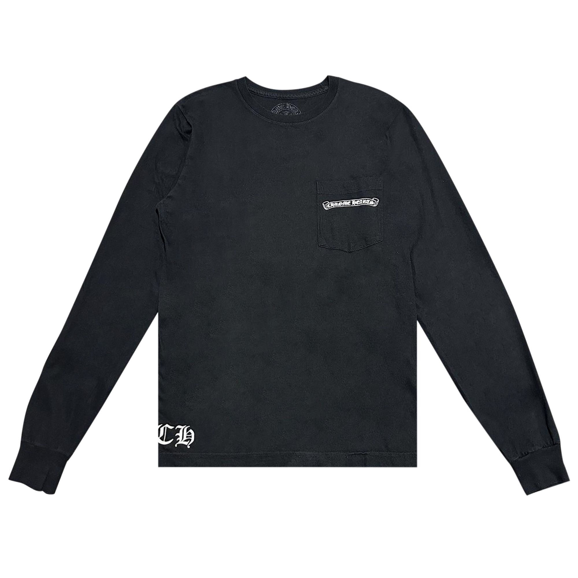 Buy Chrome Hearts Classic Oval Print Pocket Long-Sleeve 'Black