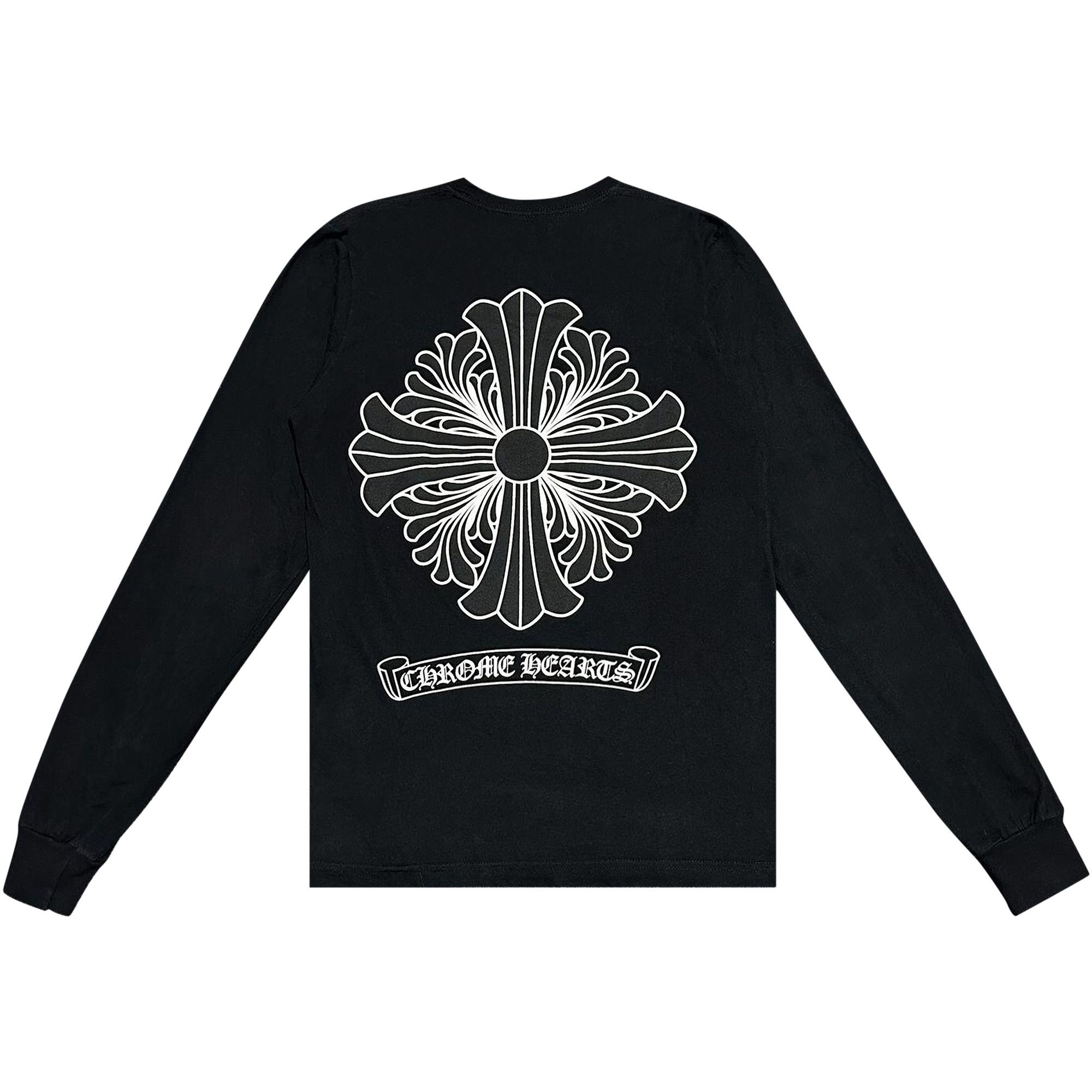 Buy Chrome Hearts Classic Oval Print Pocket Long-Sleeve 'Black