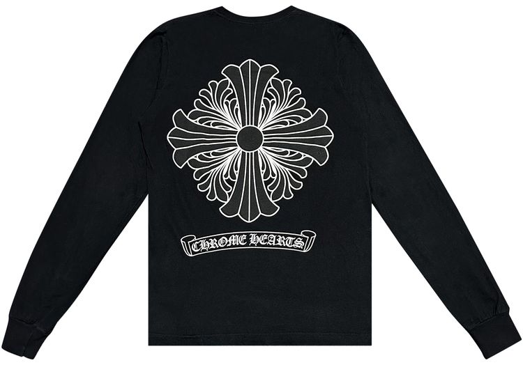 Chrome Hearts Classic Oval Print Pocket Long Sleeve Black